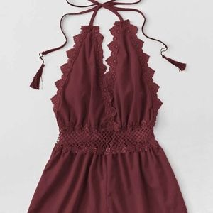 Maroon romper